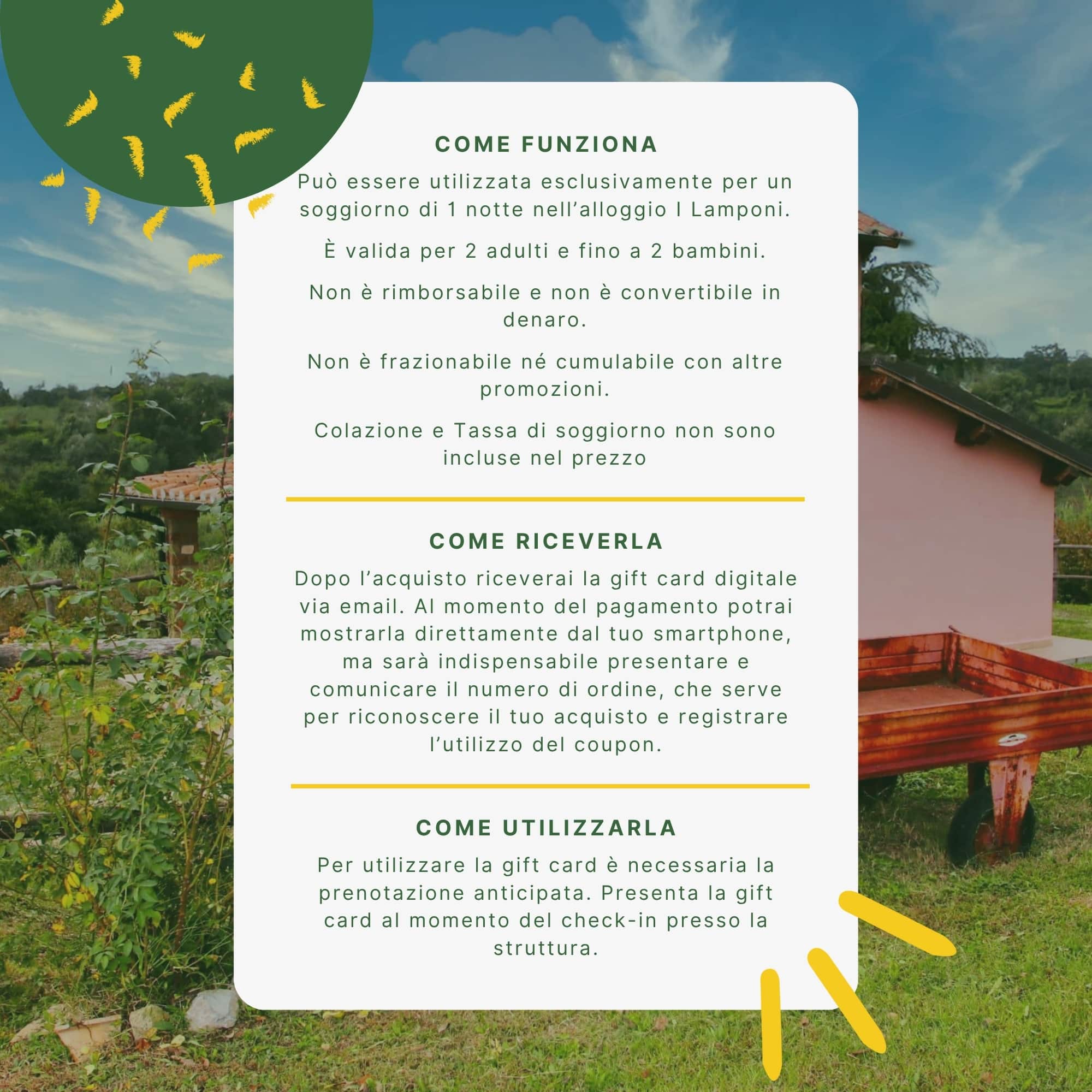 Gift Card Alloggio “I Lamponi” - immagine 2