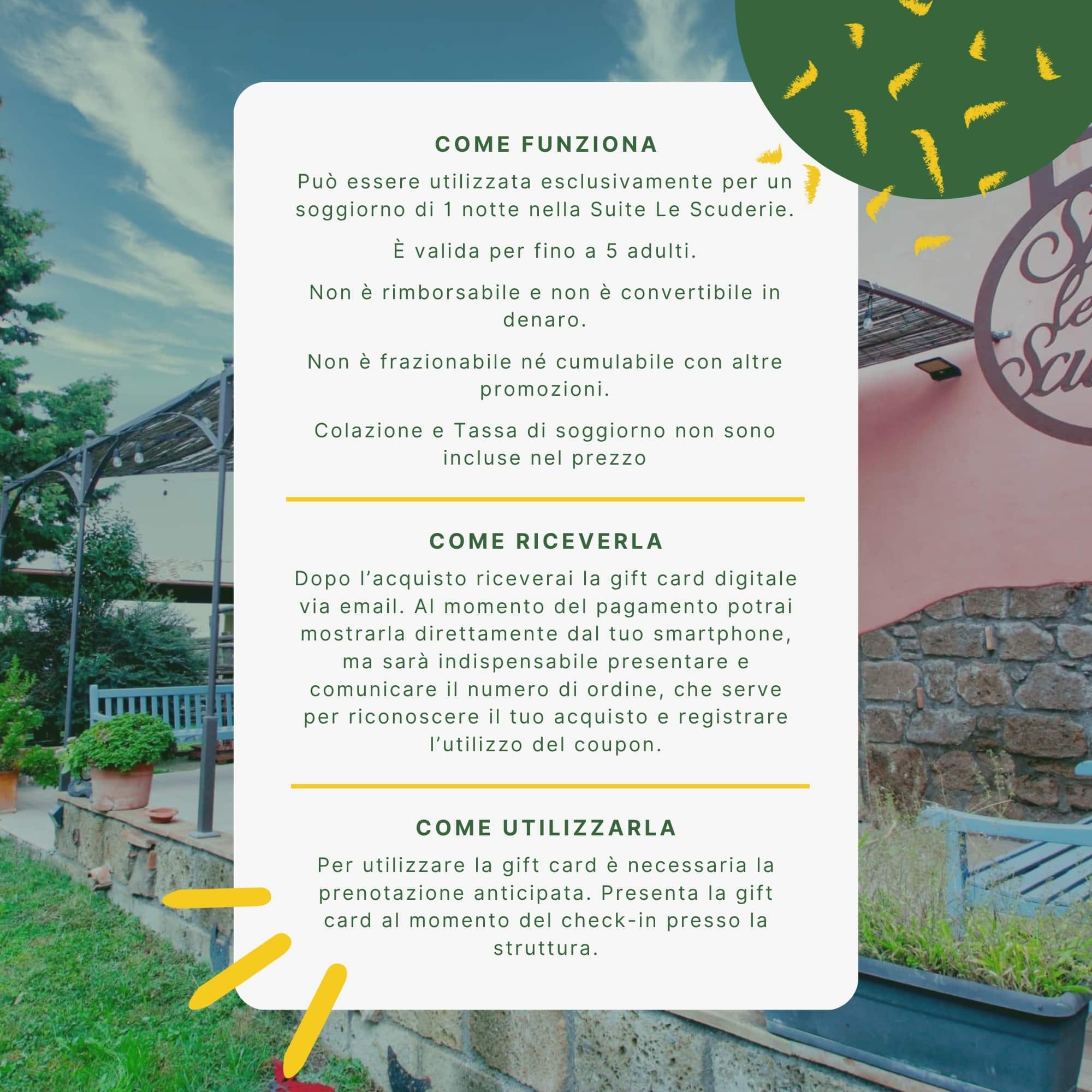 Gift Card Suite “Le Scuderie” - immagine 2